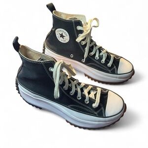 Converse Chuck Taylor All Star black star hike high top trainers | Size US 8.5